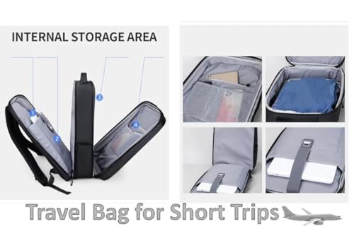 TRUE HUMAN® Anti-Theft backpack with USB charging port with anti-theft pockets, Laptop bag/office bag/travel bag for men and women - Image 4