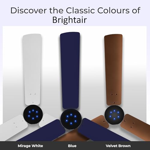 RR Signature BrightAir 1200mm BLDC Ceiling Fan with Remote Control | BEE 5 star Rated Energy Efficient Ceiling Fan | High Air Delivery with LED Indicators | 2 Year Warranty (Silent Blue) - Image 7