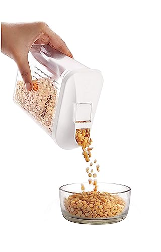 Floraware Food Safe Plastic Storage Containers with Sliding Mouth, 750ml, Pack of 3, White, BPA Free - Image 4