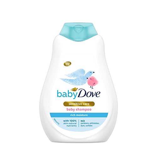 Baby Dove Shampoo 400 ml, Mild No Tears Rich Moisture Baby Shampoo for kids, Gentle Care for Baby's Soft Hair - No Sulphates No Paraben shampoo