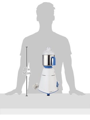 Preethi Diamond 750 Watt Mixer Grinder | 3 Jars & Flexi lid | 2yr Guarantee & Lifelong Free Service | FBT Motor I Powerful Grinding & Blending | Perfect for Smoothies & More I White Color | - Image 4