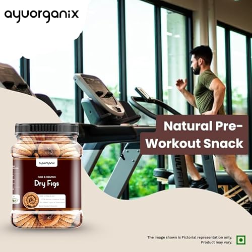 AYUORGANIX Afghani Anjeer 415gm | Medium Size Figs Rich Source of Vitamins & Dietary Fiber | Healthy Snack for Festive Gifting | Low in Calories | Fat Free | Farm Sourced Jar Pack (415gm) - Image 2