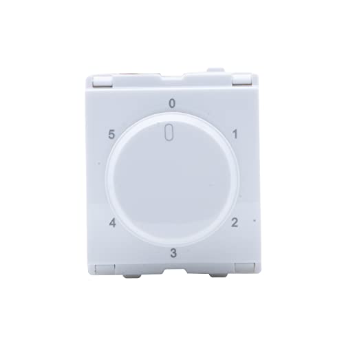 Wipro Northwest Venia Fan Regulator 5+1 Position Step Type 360, White (pack of 6) - Image 2