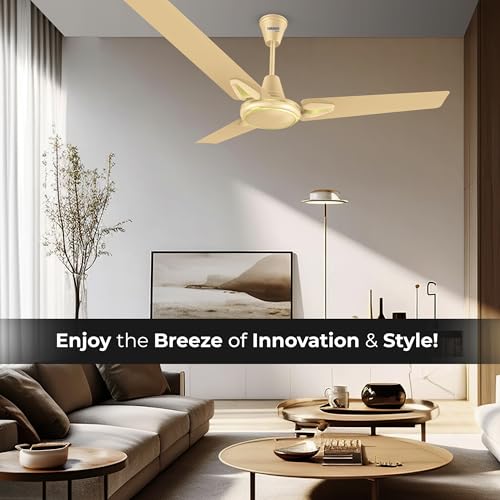RR Signaure Jetta 1200 MM Designer High Speed Ceiling Fan for Home | (Honey Gold, Pack of 1), 2 Years Warranty - Image 5