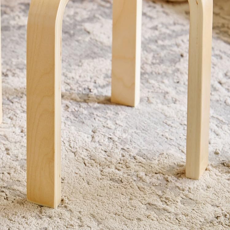 Home Centre Paulo Solid Wood Stool - Brown - Image 6