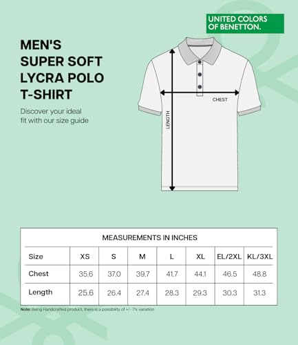 United Colors of Benetton Polo T Shirt | Collar Tshirts | Half Sleeves Plain T Shirt | Solid Polo T-Shirt with Colored Collar Tipping - Image 5