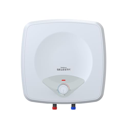 Symphony SELESTA Geyser 15 Litre Storage Water Heater | BEE 5 star Rating Energy Efficient | 2KW Heating Element | Titanium Pro Glassline Tank | Warranty: 7 Yr Tank, 3 Yr Heating element, 2 Yr Product