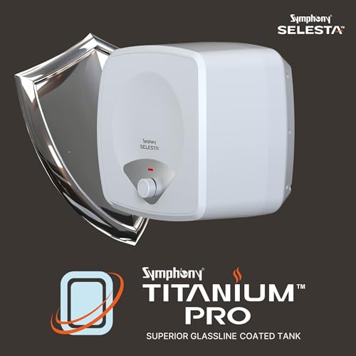 Symphony SELESTA Geyser 15 Litre Storage Water Heater | BEE 5 star Rating Energy Efficient | 2KW Heating Element | Titanium Pro Glassline Tank | Warranty: 7 Yr Tank, 3 Yr Heating element, 2 Yr Product - Image 4