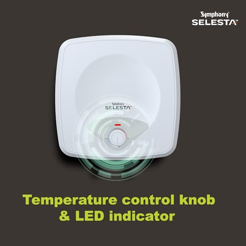 Symphony SELESTA Geyser 25 Litre Storage Water Heater | BEE 5 star Rating Energy Efficient | 2KW Heating Element | Titanium Pro Glassline Tank | Warranty: 7 Yr Tank, 3 Yr Heating element, 2 Yr Product - Image 5