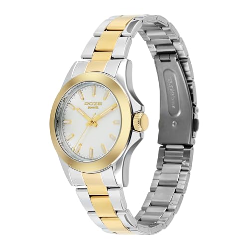 Sonata Poze 8 Quartz Analog with White Dial IPS+IPG Stainless Steel Strap Watch for Men - SP70105BM01W - Image 2