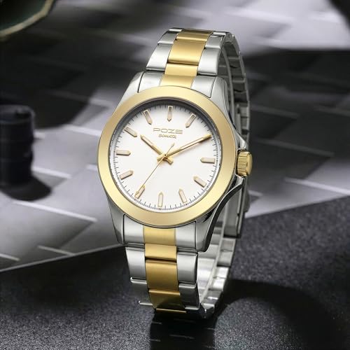 Sonata Poze 8 Quartz Analog with White Dial IPS+IPG Stainless Steel Strap Watch for Men - SP70105BM01W - Image 7