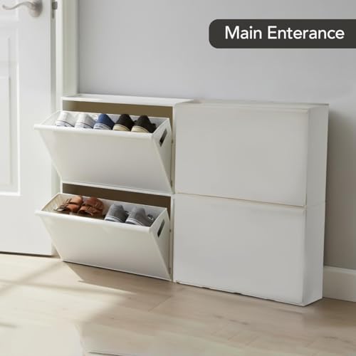 Cello Maple 2 Tier Wall Mount Multipurpose Storage Cabinet White | Lightweight & Sturdy Space Saving Organizer for Living Room, Kitchen | Perfect for Clothes, Shoes Rack, Kitchen Accessories & Others - Image 3