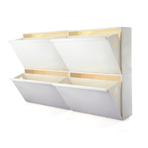 Cello Maple 2 Tier Wall Mount Multipurpose Storage Cabinet White | Lightweight & Sturdy Space Saving Organizer for Living Room, Kitchen | Perfect for Clothes, Shoes Rack, Kitchen Accessories & Others - Image 4