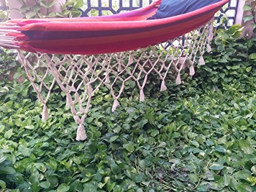 Hangit Cotton Hammock (Red, 320 Centimeters) - Image 2