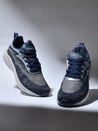 Impakto Woven Max Men's All Court Badminton,Squash Shoes Lightweight & Durable, X-Cushion Protection - Image 2