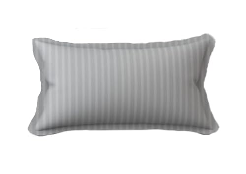 Industries Single Bedsheet with 1 Pillow Covers|Cotton Material & Satin Stripes|Size 60x90 inch (Grey), 144 TC - Image 5