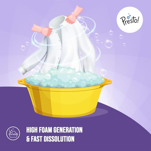 Amazon Brand - Presto! Active Wash Detergent Powder | 8 Kg | Tough On Stains | Gentle On Fabrics | Colour-Safe | Refreshing Fragrance | Machine And Hand Wash - Image 5
