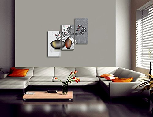 SAF 'Flowers' UV Textured Painting (Synthetic, 33 cm x 48 cm x 3 cm, Multicolor) - Image 2