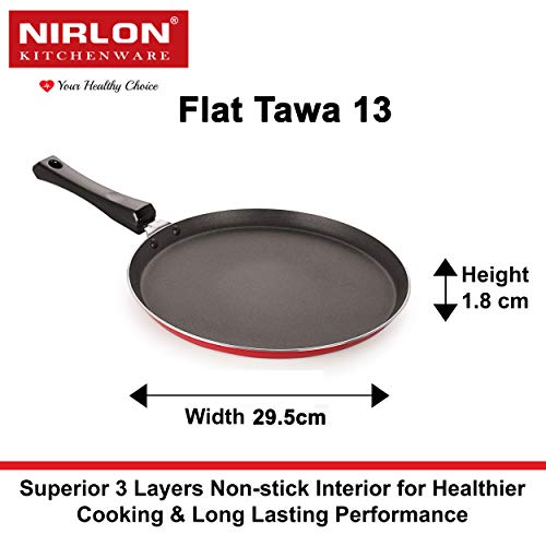 Nirlon Kitchen Accessories for Home Cooking Non Stick pots and pan Set of 4 Pieces (FT13_DKD(B)_RT_CS24) - Image 2