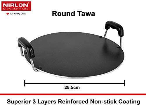 Nirlon Kitchen Accessories for Home Cooking Non Stick pots and pan Set of 4 Pieces (FT13_DKD(B)_RT_CS24) - Image 4