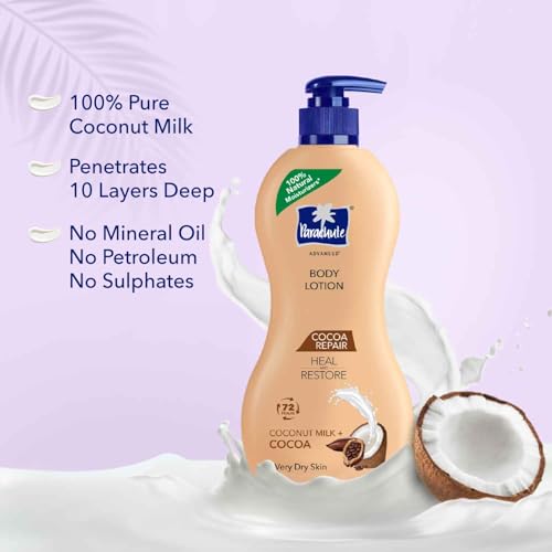 Parachute Advansed Cocoa Repair Body Lotion , Intense Moisture, 400ml - Image 7
