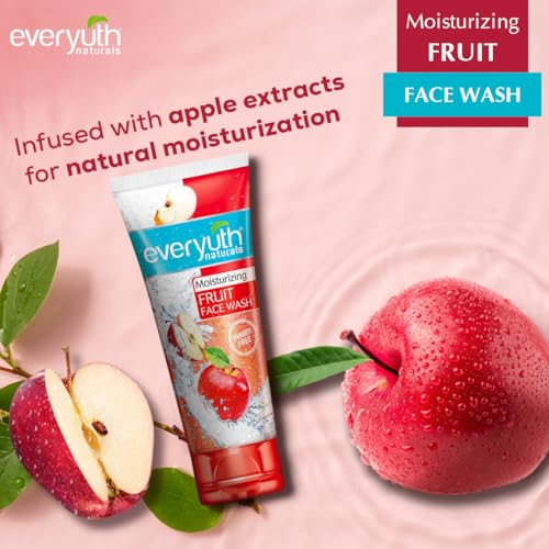 Everyuth Naturals Moisturizing Fruit Gel Face Wash 150g | Refreshing Facial Cleanser | Removes Dirt & Excess Oil | Hydrating Formula for Soft & Fresh Skin | Daily Use - Image 3
