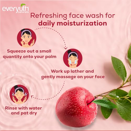 Everyuth Naturals Moisturizing Fruit Gel Face Wash 150g | Refreshing Facial Cleanser | Removes Dirt & Excess Oil | Hydrating Formula for Soft & Fresh Skin | Daily Use - Image 4