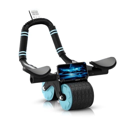 Cockatoo Automatic Rebound Ab Roller for Men & Women|Home & Gym Ab Workout Equipment|Abs Workout Equipment for home|2 wheels Abdominal Ab Roller, Max weight 150 kg