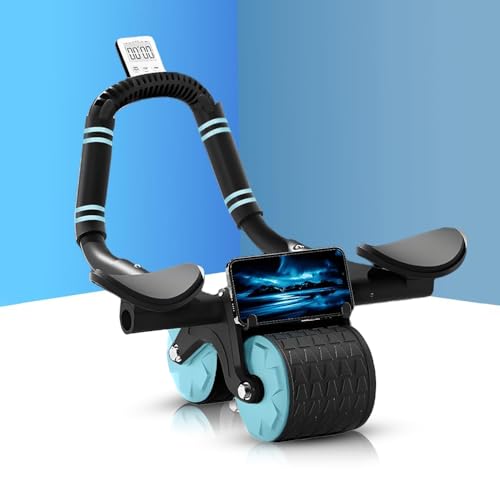 Cockatoo Automatic Rebound Ab Roller for Men & Women|Home & Gym Ab Workout Equipment|Abs Workout Equipment for home|2 wheels Abdominal Ab Roller, Max weight 150 kg - Image 2