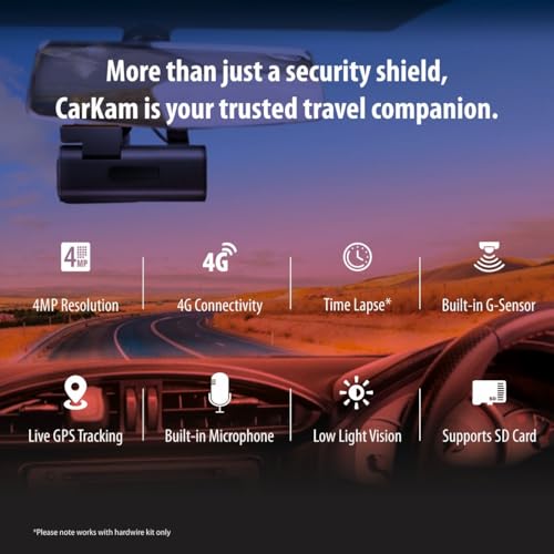 CP PLUS 2K 4G Dashcam | 4MP Resolution| Live GPS Tracking | 4G LTE Connectivity & Built-in Microphone | Supports G Sensor | Supports SD Card Upto 512GB Max | CP-G41 - Image 4