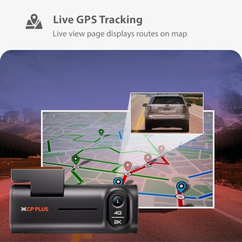 CP PLUS 2K 4G Dashcam | 4MP Resolution| Live GPS Tracking | 4G LTE Connectivity & Built-in Microphone | Supports G Sensor | Supports SD Card Upto 512GB Max | CP-G41 - Image 6