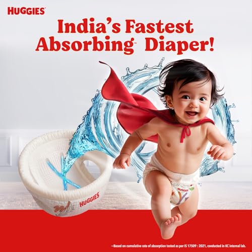 Huggies Complete Comfort Wonder Pants | Pant Style Baby Diapers Newborn Size (NB/XS), 90 Count | India's Fastest Absorbing Diaper, Prevents Diaper Rash, Ideal for 0-5 Kgs - Image 4