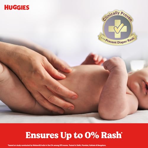 Huggies Complete Comfort Wonder Pants | Pant Style Baby Diapers Newborn Size (NB/XS), 90 Count | India's Fastest Absorbing Diaper, Prevents Diaper Rash, Ideal for 0-5 Kgs - Image 5
