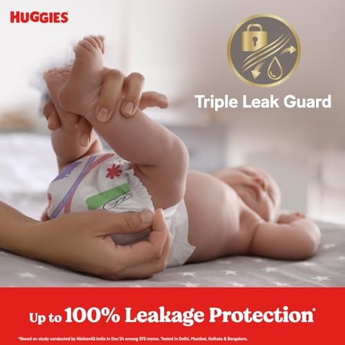Huggies Complete Comfort Wonder Pants | Pant Style Baby Diapers Newborn Size (NB/XS), 90 Count | India's Fastest Absorbing Diaper, Prevents Diaper Rash, Ideal for 0-5 Kgs - Image 7