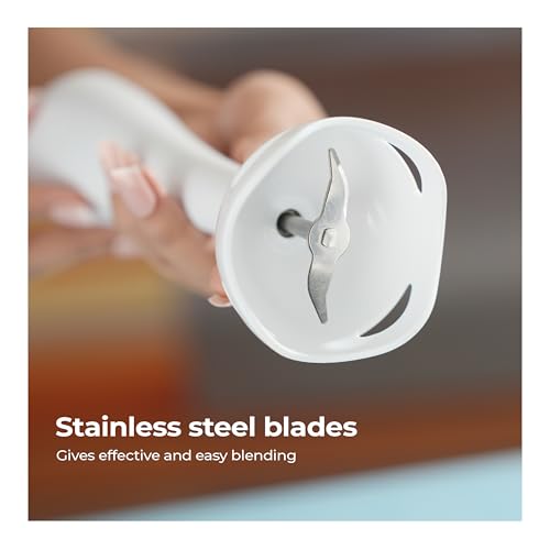 Lifelong 300W Electric Hand Blender for Kitchen | Dual Speed Control | Detachable Stainless Steel Blade | Easy Click Fit Locking | Multipurpose Blender for Smoothies & Juices - Image 6