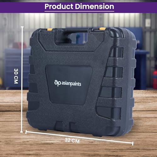 Asian Paints Corded Electric Professional Impact Drill Tool Kit,550 Watts,2900 Rpm,Chuck 13Mm Machine Variable Speed,Forward/Reverse Rotation,Double Insulation,Improved Carbon Brush(88 Pcs),Yellow - Image 5