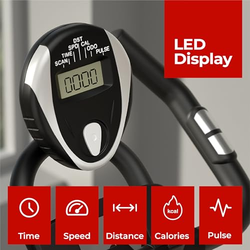 Lifelong Fit Pro Spin Fitness Bike for Home | Exercise Bike for Cardio Workout with 7 KG Flywheel, Adjustable Resistance & LED Display | Cushioned Adjustable Seat | Non-Slip Pedals | Max User Weight 120 KG - Image 2