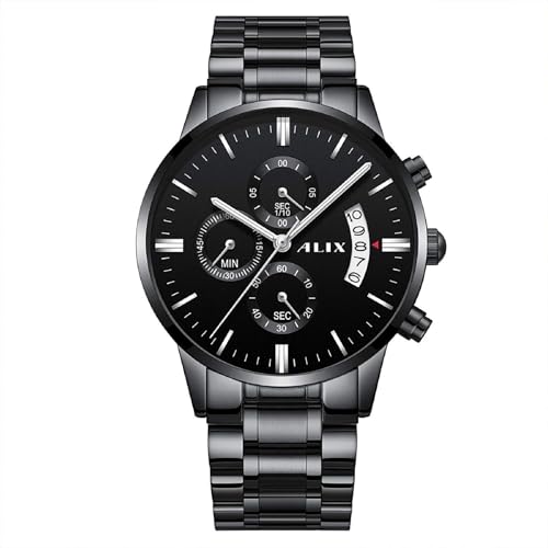 ALIX Stylish Chronograph Date Display Water Resistant Analog Watch for Men