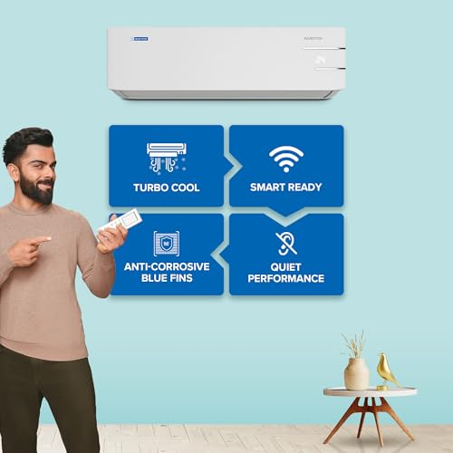 Blue Star 1.3 Ton 3 Star, Inverter Split AC (Copper,Convertible 5 in 1 Cooling, Auto Defrost, Multi Sensors, Dust Filters, Blue Fins, IC315YNU,White) - Image 5