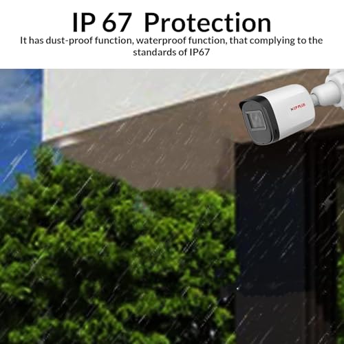 CP Plus 2.4MP IR Wired Bullet Outdoor Camera CP-URC-TC24PL3 Compatible with DVR only | 3.6mm Lens | 30 Meter Black & White Night Vision | IP67 | Analog HD CCTV Camera, White - Image 5