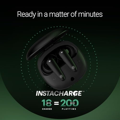 Noise Buds VS404 in Ear Truly Wireless Earbuds with 50H of Playtime,3 EQ Modes, Quad Mic with ENC, Instacharge(10 Min=200 Min),10mm Driver, BT v5.3 (Jet Black) - Image 5