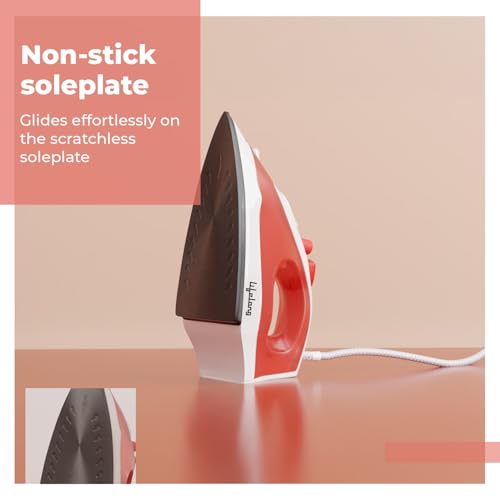 Lifelong Steam Iron for Clothes | 1300W Iron Press with Vertical Steaming & Non-Stick Soleplate | Adjustable Temperature & Steam Control | Lightweight Design for Crisp & Wrinkle-Free Results - Image 3