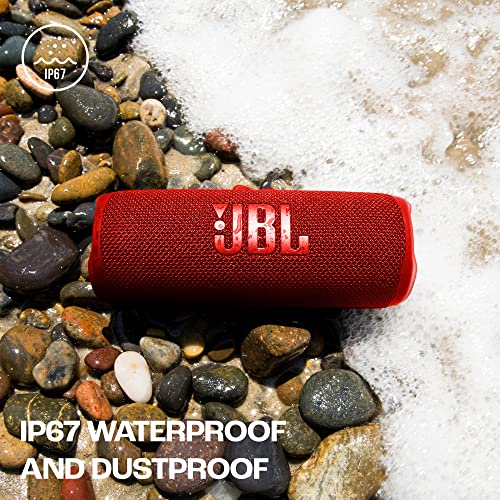 JBL Flip 6 Wireless Portable Bluetooth Speaker Pro Sound, Upto 12 Hours Playtime, IP67 Water & Dustproof, PartyBoost & Personalization by JBP App (Without Mic, Red) - Image 7