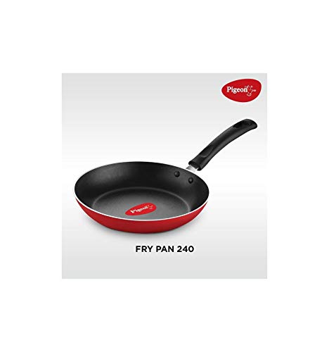 Pigeon Favourite 7 Piece Gift Set Non-Stick Coated Comes with Fry Pan, Kadhai, Lid, Sauce Pan, Spatula, Tadka Pan and a Tawa - Gas Stove Compatible (Red) - Image 3