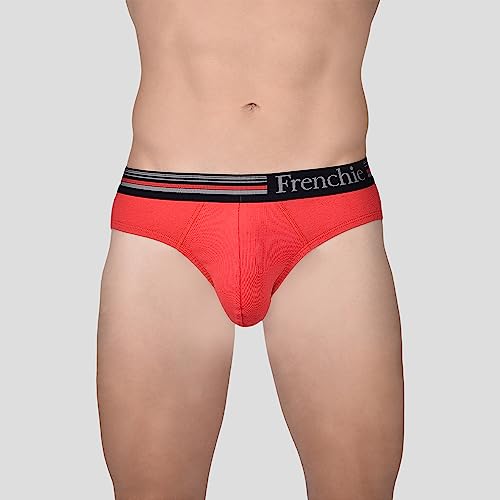 Frenchie Casuals 4000 Men's Cotton Briefs, Soild Underwear for Men with Ultrasoft Waistband - Pack of 4(S) - Image 2
