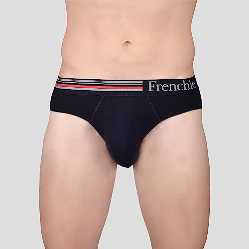 Frenchie Casuals 4000 Men's Cotton Briefs, Soild Underwear for Men with Ultrasoft Waistband - Pack of 4(S) - Image 4