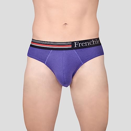 Frenchie Casuals 4000 Men's Cotton Briefs, Soild Underwear for Men with Ultrasoft Waistband - Pack of 4(S) - Image 5