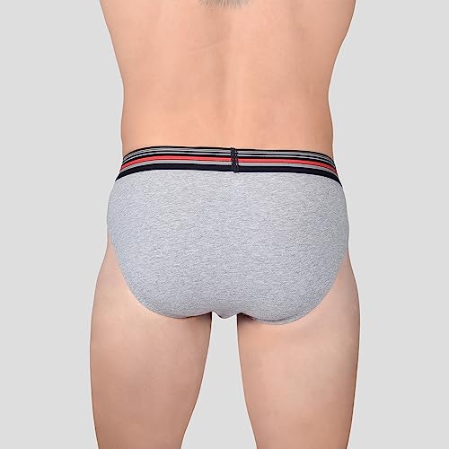 Frenchie Casuals 4000 Men's Cotton Briefs, Soild Underwear for Men with Ultrasoft Waistband - Pack of 4(S) - Image 7