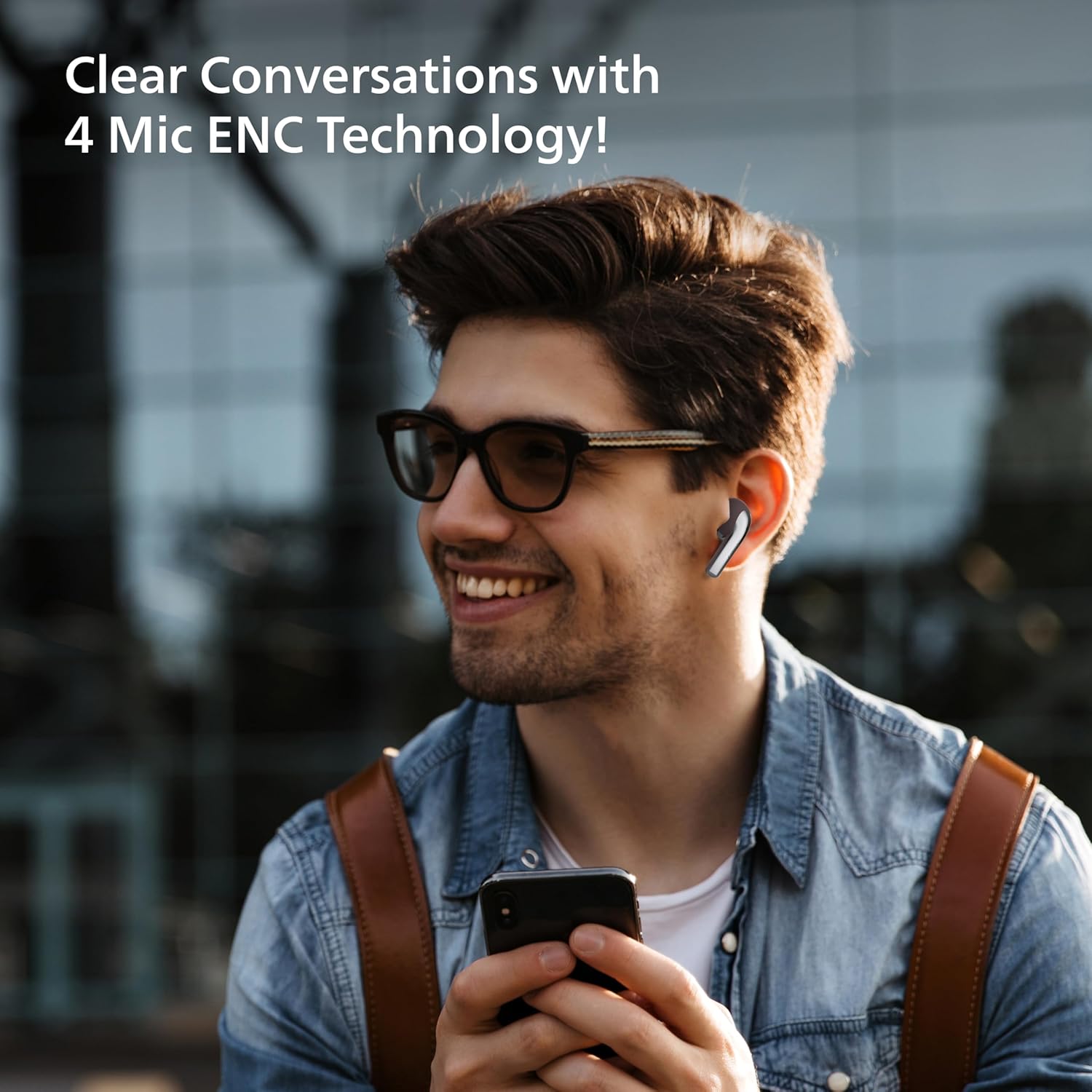 Philips Audio TAT1179RD/94 True Wireless in Ear Earbuds with Pocket Sized Charging Case, Play Time Upto 45Hrs, 10mm Dynamic Drivers, Inbuilt Mic, IPX4 Splash & Sweat Resistant (Red) - Image 4