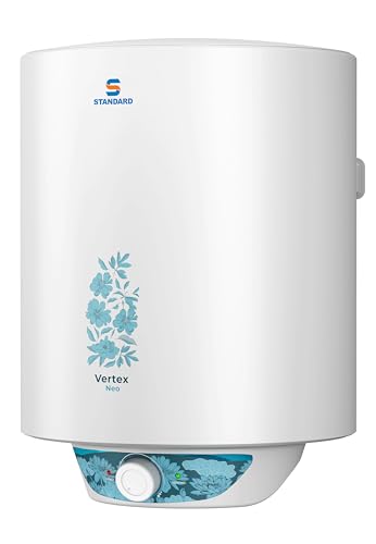 Standard By Havells Vertex Neo 4 Star 15L Storage Water Heater(Geyser)|Faster Heating|Safe to Use|Saves Electricity|Hydro Guard Coated Anti Rust Tank|Temp. Setting Knob|5 Yr. Tank Warranty| White - Image 2